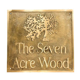 Custom Brass Address Plaque | Farm House Sign